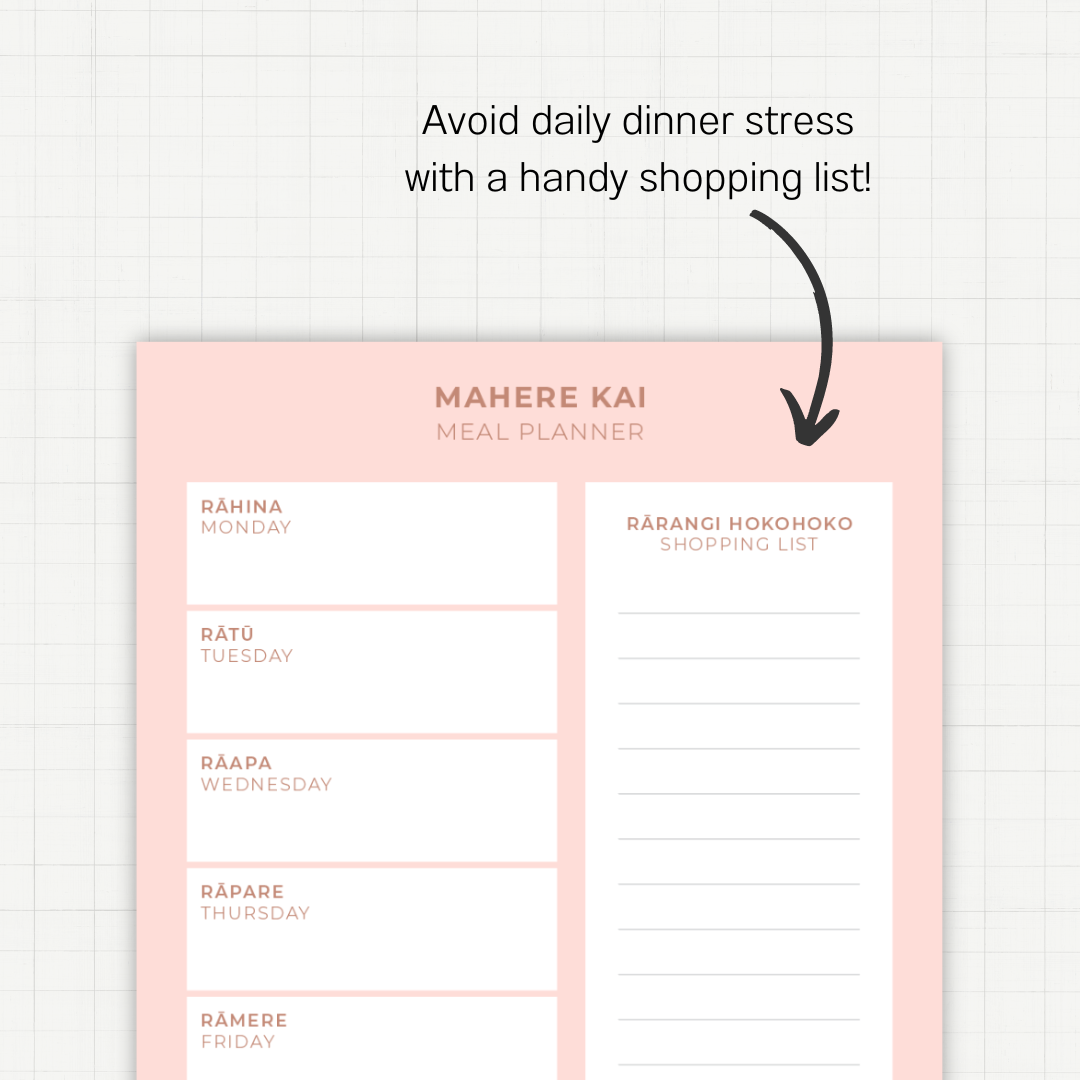 Mahere Kai (Meal Planner) magnet