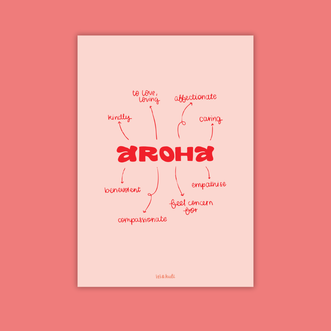 Aroha • mahere kupu (word map)