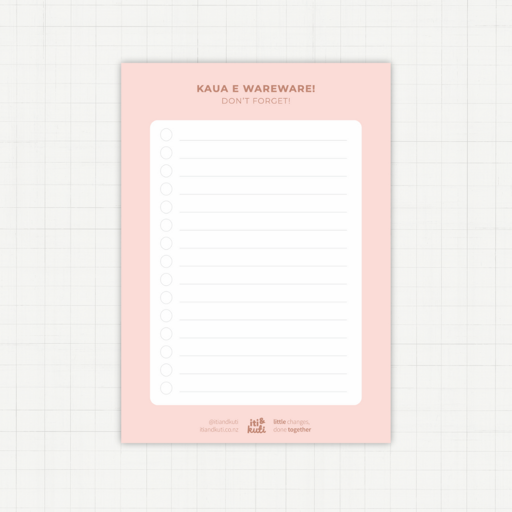 Kaua e Wareware • Don't forget (A5 Magnetic Planner)