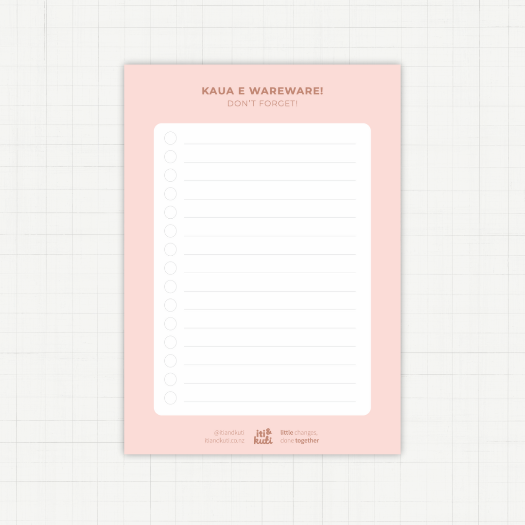 Kaua e Wareware • Don't forget (A5 Magnetic Planner)