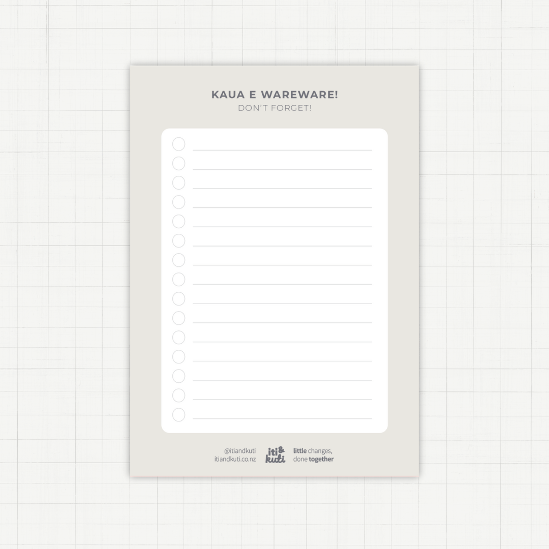 Kaua e Wareware • Don't forget (A5 Magnetic Planner)