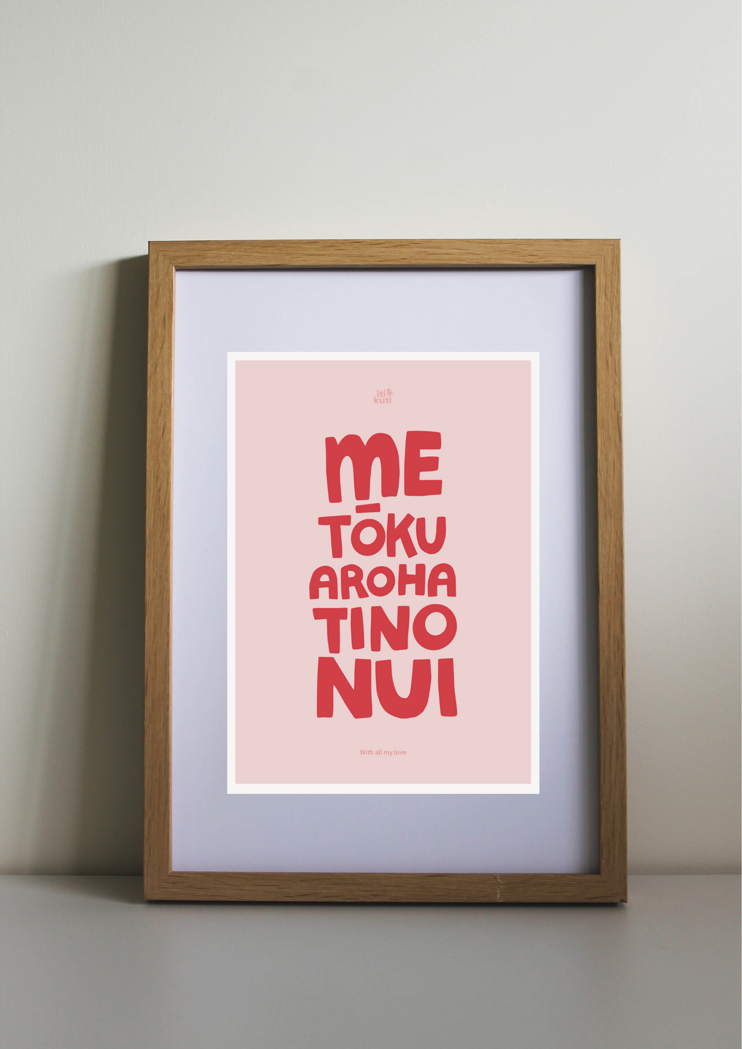 Me tōku aroha tino nui – with all my love