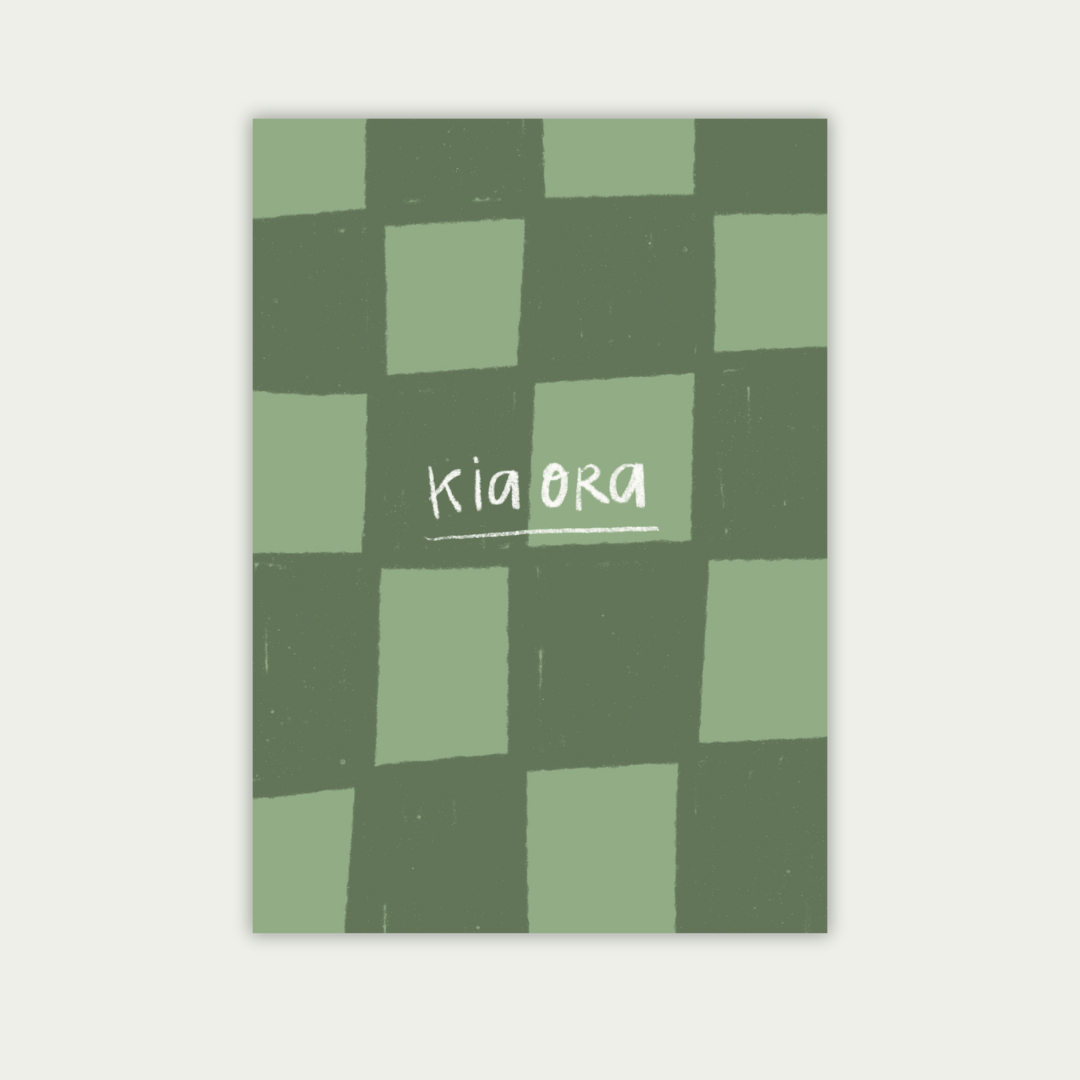 Kia ora • Hello, thank you (green)