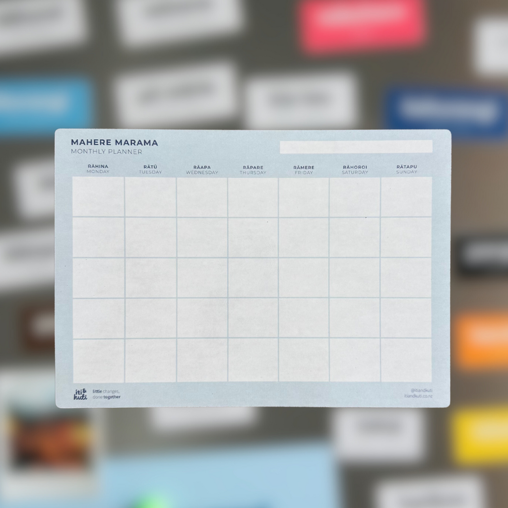 Mahere Marama • Monthly Planner (A4 Magnetic Planner)